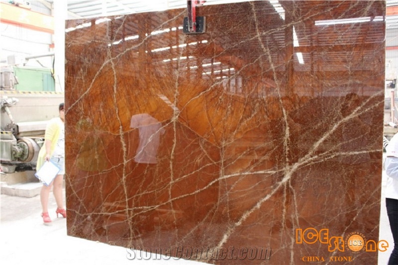 Beautiful Brown Onyx Slab in Bookmatch Stone Tiles for Interior Decoration,Onyx Stone for Project