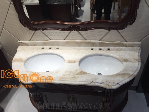 Beige Onyx Slabs and Tiles/Chinese Stone/Light Color Grey Vein/Polished Bookmatch Natural Stone Products/Wall Covering/Stone Floor/Transfer Light