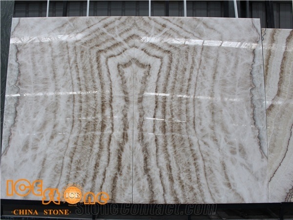Beige Wooden Onyx/Slabs/Tiles/Cut to Size/Polished/Bookmatch Natural Stone Products/Backlit/Wall Cladding/Floor/Own Quarry
