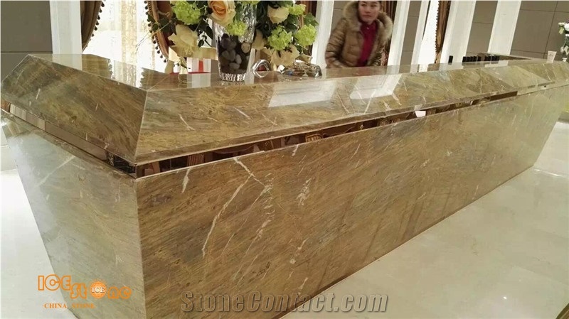 Brecce Bergerac Brown Golden Yellow Material Chinese Special Tiles Slabs Blocks Wall Cladding/Floor Covering