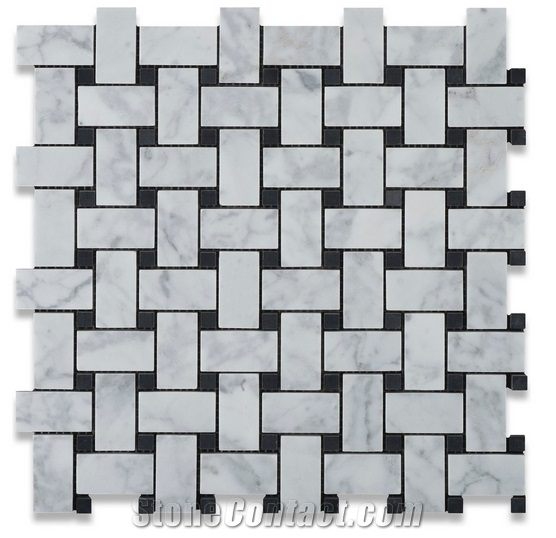 Carrara White Marble Mosaic Tiles