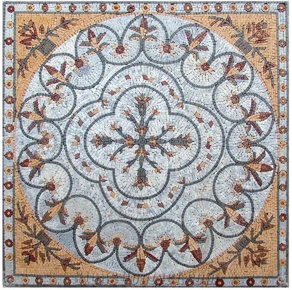 Cheap Marble Mosaic Floor Medallion from China Marble Flooring Mosaic Floor Medallion