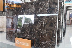 China Dark Emperador High Polished Slab and Tiles Building Material Chinese Brown Big Slabs Decoration in Project Cut to Size Grey Color Factory