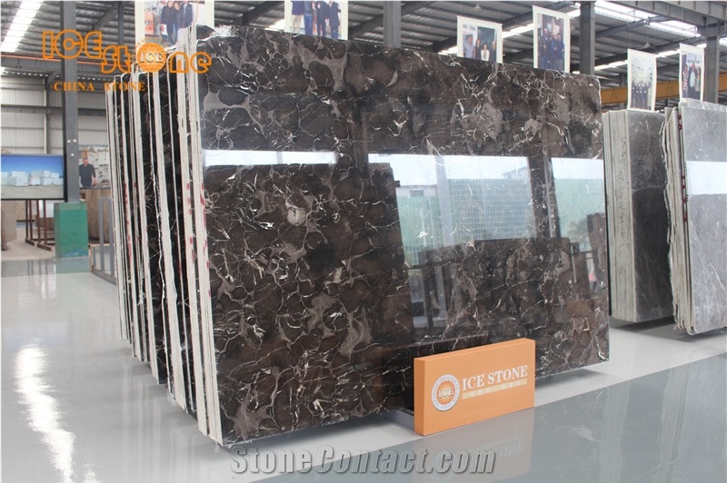 China Dark Emperador High Polished Slab and Tiles Building Material Chinese Brown Big Slabs Decoration in Project Cut to Size Grey Color Factory
