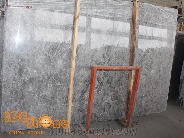 China King Flower Grey Marble Polished Natural Stone Tiles & Slabs,Overlord Glory,Fossil Gray,Laventol Grey Pearl