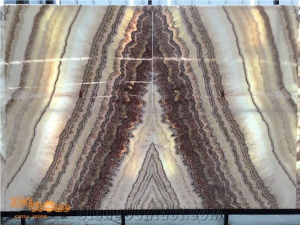 China Natural Stone/ Chinese Polished Red Dragon Onyx Jade Slab Tile Cut to Size/ Factory/ Bookmatch for Wall Floor Covering Tv Set Indoor Decoration