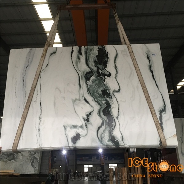 China Panda White Polished Marble Tiles & Slabs/Chinese Bookmatch Wall Tv Set/Hotel Floor Covering/Table/Desk/Unique/Decoration