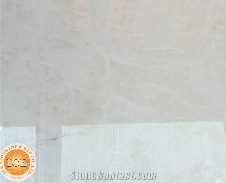 China White Onyx Pure White Polished Slab & Tiles Floor Wall Covering Bathroom Decoration Chinese Manufatory Warehouse Factory Building Stone Project