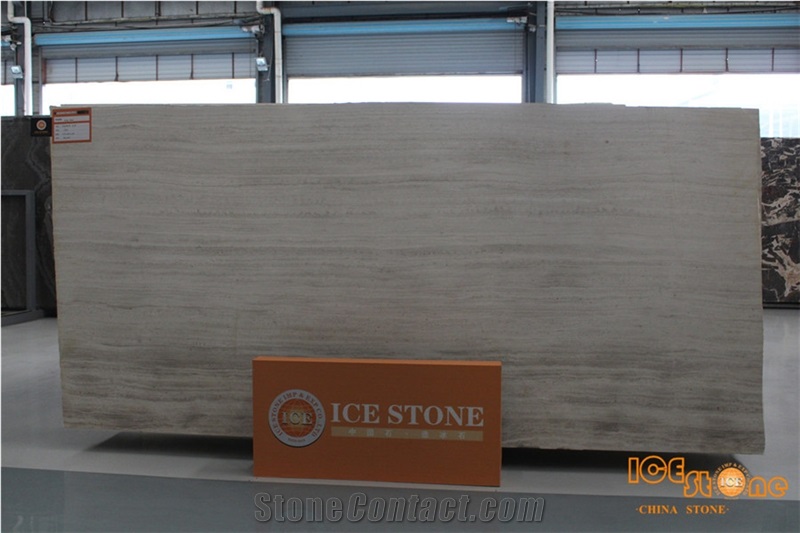 China White Wooden Veins Marble Tiles & Slabs/Chinese Grain Light Serpenggiante/Guizhou/Big Quantity/Suitable for Project/Wall Covering/Floor