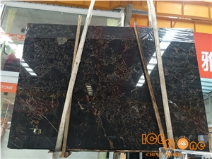 Chinese Black Gold Flower Portoro Marble Tiles & Slabs/China Athen Floor Covering/Wall/Project/Italy Pattern/Suitable for Decoration Luxury