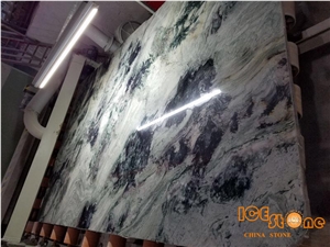 Chinese Polished Marble Own Quarry Factory Premium Marble Slabs Tiles, Forest Mist for Wall Covering Floor Covering from Ice Stone