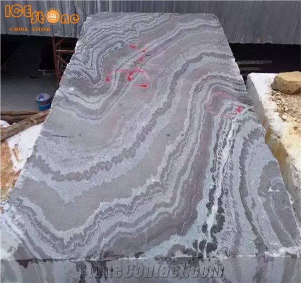 Cordillera Chinese Marble Slabs Tiles Black Dark Vein Bookmatch Polished Wall Cladding Floor Covering