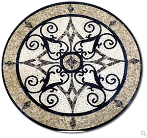 Floor Mosaic Medallions Marble Round Carpet Marble Floor Tile