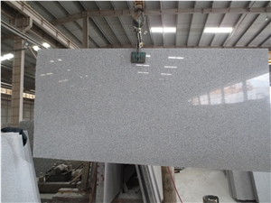 G603/New Hubei Wuhan Macheng 603/China Crystal/White & Light Grey Granite/Gangsaw Slabs/Tiles/Stripe/Honed/Flamed/Natural Stone