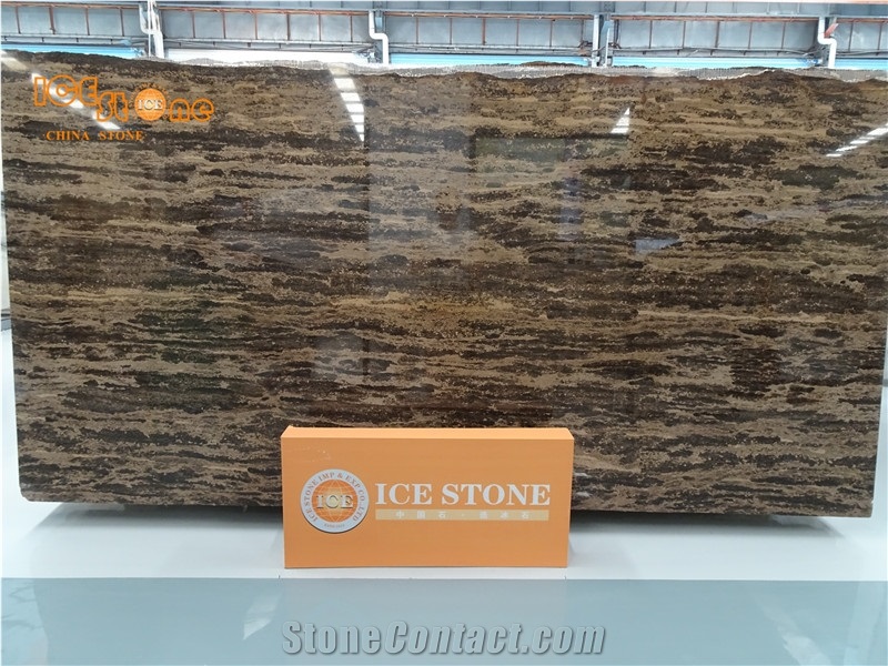 Golden Coast Gold Brown Marble Slabs Wall Cladding Floor Covering Tiles Raw Blocks