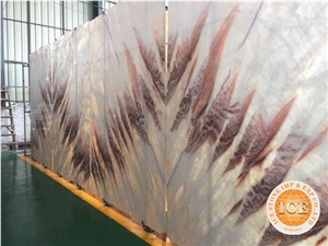 Good Price with China Pink Onyx,Tiles, Slabs,Red House Onyx, Colourful Bookmatch Natural Stone, Polished for Feature Wall,Tv Set,Direct Factory