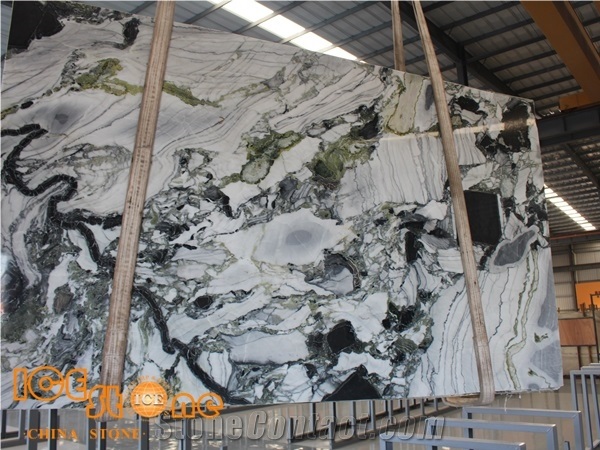 Ice Green Marble Slabs Tiles/Wall Covering Tiles/Ice Connect Marble Floor Covering Tiles/Tv Background Stone/Chair Decoration Stone/Cold Jade/Primavera Marble