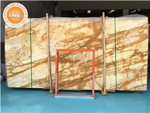 Italy Gold/Yellow Marble Slabs Top Level Marble