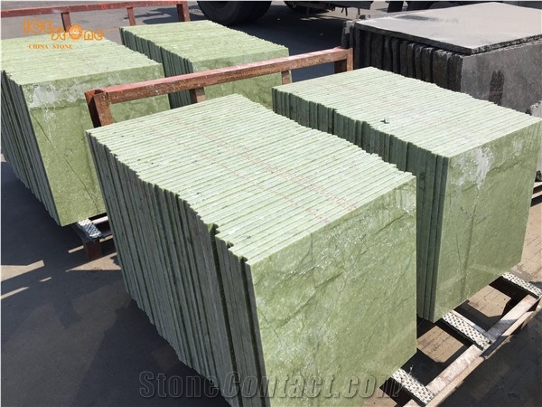 Ming Green Dan Dong Green Apple Green Marble Tiles and Slabs