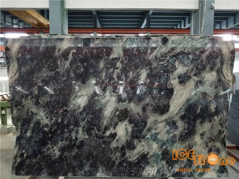 Mist Forest Purple Lilac Marble Slabs Tiles Blocks Bookmatch Chinese Natural Stone Products Wall Cladding Floor Covering Tiles
