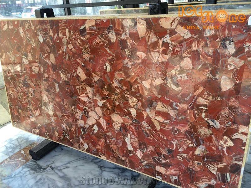 Multi Red Jasper Semiprecious Stone/Gemstone Tiles/Precious Stone Slabs/Chinese Semiprecious Slabs Tiles