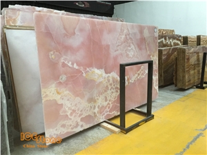Pink Onyx Slab Onyx Wall Tiles Polished