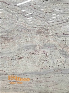 River White Granite Polished Slabs, India White Granite