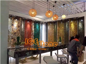Semi Precious Stone Wall/ Semi Precious Stone Panels/ Gemstone Tiles/Semi Preciouse Project