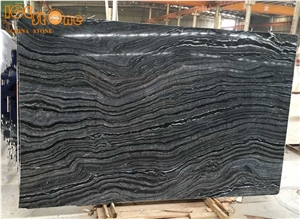 Silver Wave Marble Slabs Tiles/China Black Wooden Marble/Marble Wall Covering Tiles/Marble Floor Covering Slabs/Black Building Stone/Zebra Black Marble Tiles & Slabs/Kenya Marble Slabs