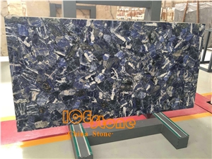 Solidate Blue Jasper Semiprecious Stone Slab / Solidate Blue Gemstone Tiles