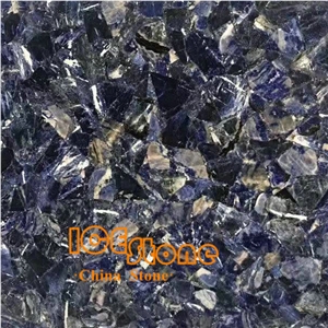 Solidate Blue Jasper Semiprecious Stone Tiles / Solidate Blue Gemstone Wall Tiles