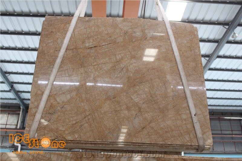Van Gogh Marble Slab Tiles/China Yellow Marble/Gold Building Stone/Marble Wall Covering Tiles/Yellow Floor Slabs