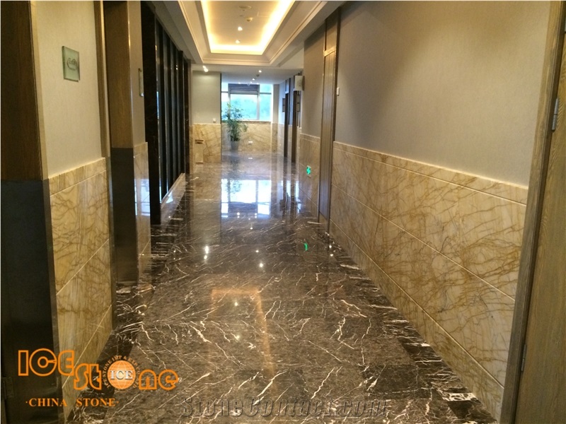 Van Gogh Marble Slab Tiles/China Yellow Marble/Gold Building Stone/Marble Wall Covering Tiles/Yellow Floor Slabs