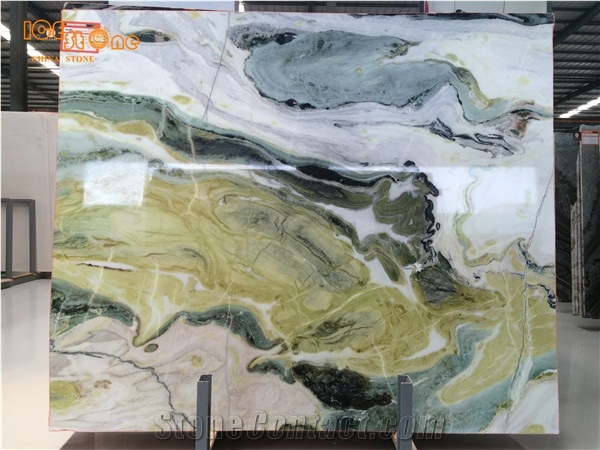 Verde Dreaming Green Linglong Jade Special Chinese Polished Natural Stone Products Tiles Slabs Bookmatch Floor Covering Tiles