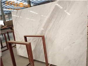 Volakas White Marble Slab & Tiles Cut to Size for Flooring and Wall Greece Stone Polished Grey Vein Building Material Project Chinese Manufactory