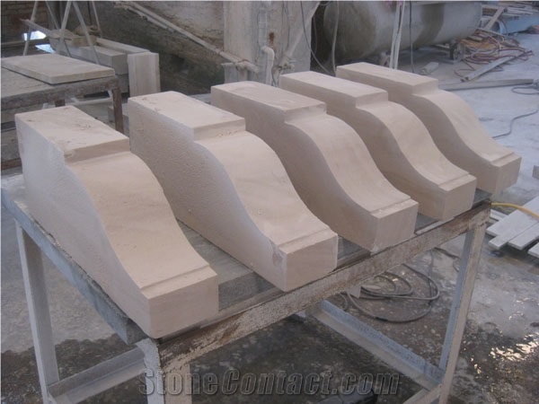 Cerma Mocca Limestone Balustrade & Railings/Stone Baluster/Stone Railings/Staircase Rails