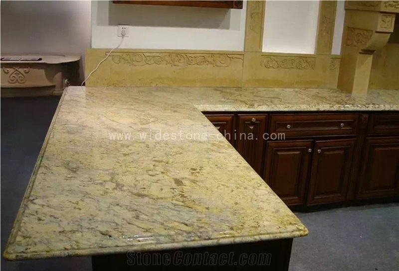 Chinese Yellow Granite Golden Diamond Kitchen Top