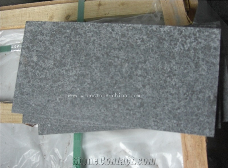 G684 Granite/Black Pearl Basalt/Flamed/Tile/Slabs/Flooring/Walling/Pavers