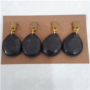 Black Marble Teardrops Marble Stone Tablecloth Weight