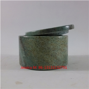 Green Marble Jar /Home Decor/Marble Candle Holders/Candle Jars