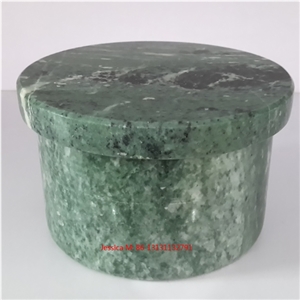 Green Marble Storage Jars