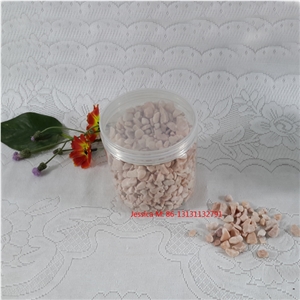 Pink Decoratived Pebble Stone Soil and Sands