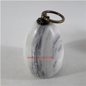 Raindrop White Marble Stone Door Stops