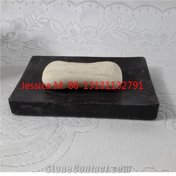 Rectangular Black Marble Soap Dish /Rectangular Shape Black Marble Soap Holder