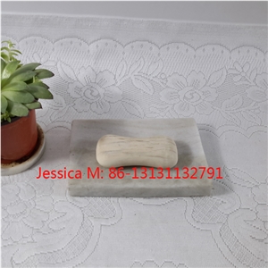 Rectangular Marble Stone Bar Soap Dish Holder