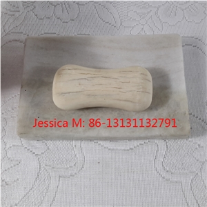 Rectangular Marble Stone Bar Soap Dish Holder