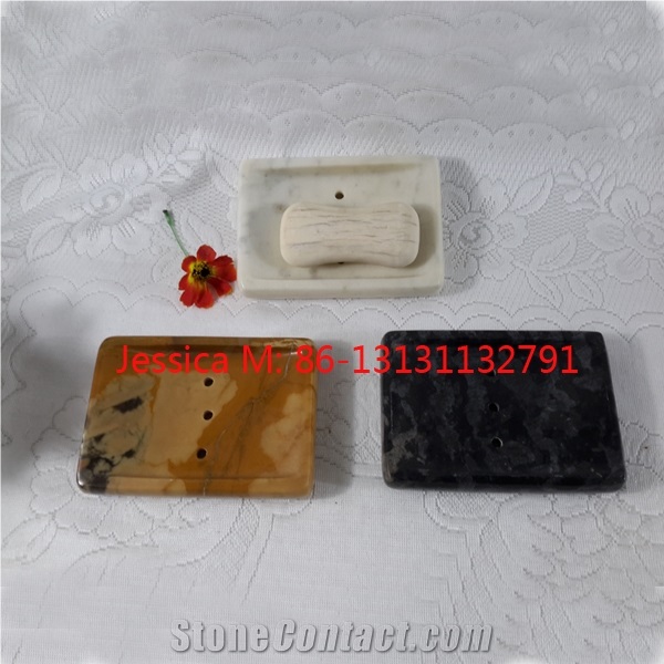 Rectangular Shape Marble Soap Holder with Drain Holes /Rectangular Shape Marble Soap Hoder