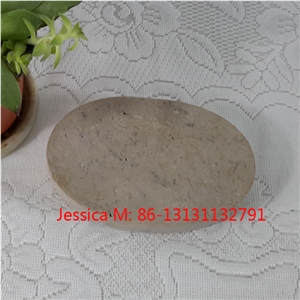 Wood Effect Marble Soap Dish