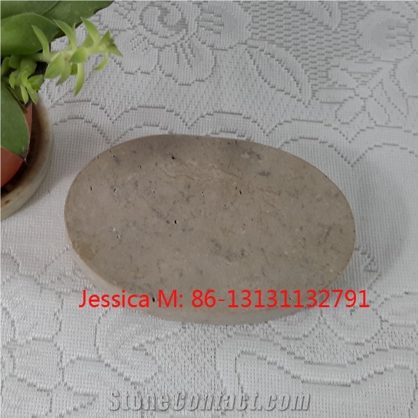 Wood Effect Marble Soap Dish