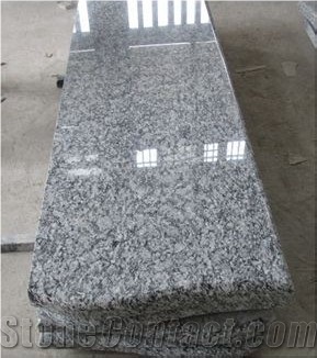 China Surf White Sea Wave White Spray White Granite Polished Tombstone Monument